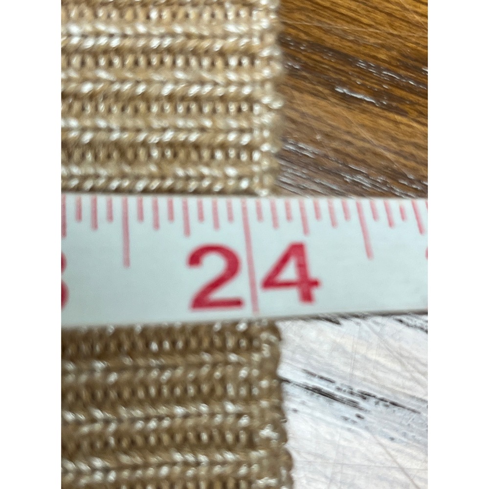 MINNIE ROSE Gold Mesh Sweater Sz L Metallic Tan Crochet Knit Hampton Boho Beachy - Picture 10 of 13